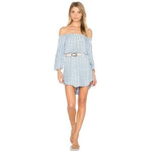 NEW Anthropologie $167 Cloth and Stone Bella Dahl Off Shoulder Mini Dress XS